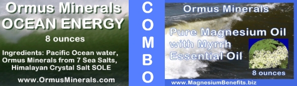 Combo Set Ormus Minerals Ocean Energy & PURE Magnesium Oil with Myrrh Essential Oil 8 oz Combo Set Ormus Minerals Ocean Energy & PURE Magnesium Oil with Myrrh Essential Oil 8 oz
