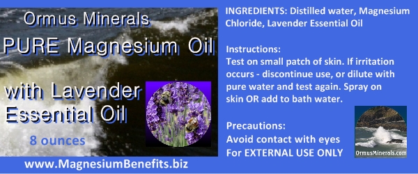 Ormus Minerals PURE MAGNESIUM OIL with Lavender Oil