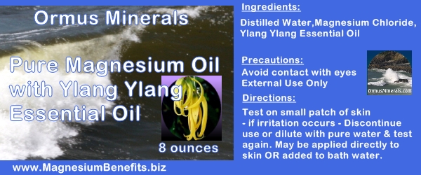 Ormus Minerals PURE Magnesium Oil with Ylang Ylang Oil Ormus Minerals PURE Magnesium Oil with Ylang Ylang Oil