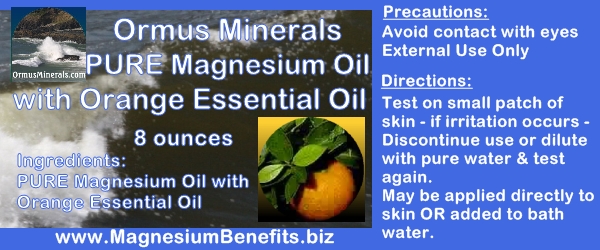 Ormus Minerals PURE Magnesium Oil with Orange Oil Ormus Minerals PURE Magnesium Oil with Orange Oil