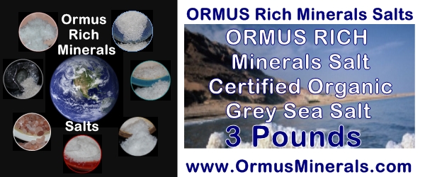 Rich Ormus Minerals Organic Certified Grey Sea Salt 3 lb Rich Ormus Minerals Organic Certified Grey Sea Salt 3 lb